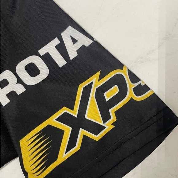 Brp Ski-Doo Black Yellow Snowmobile Short Sleeve Shirt Size Large - Picture 5 of 6